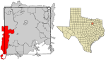 Dallas County Texas Incorporated Areas Grand Prairie highighted